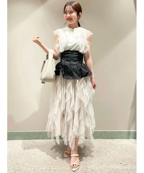 ペプラムベルトチュールスカート 予めご了承ください