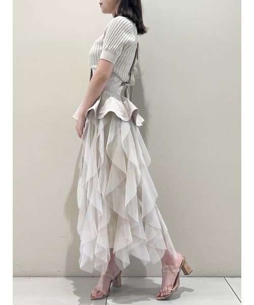 ペプラムベルトチュールスカート 予めご了承ください