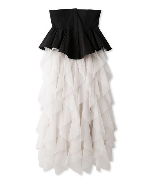 ペプラムベルトチュールスカート 予めご了承ください