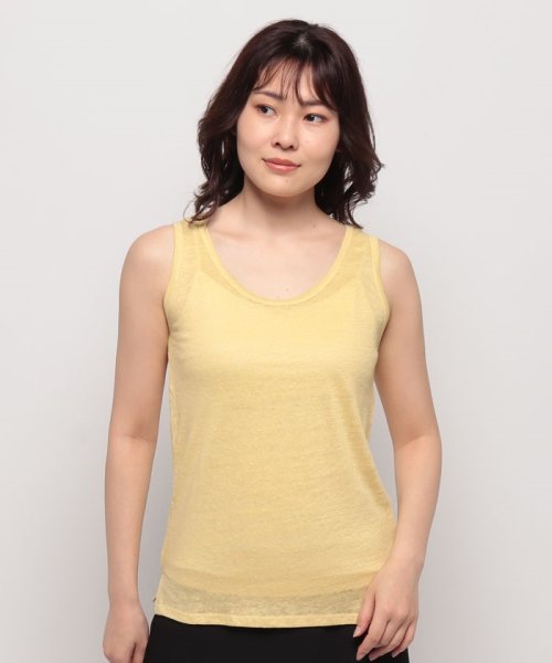 BENETTON (women)(ベネトン（レディース）)/リネン100%サイドスリット入りタンクトップ/img37