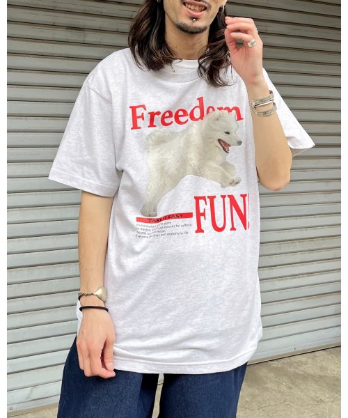 MODISH GAZE(モディッシュ ガゼ)/FREEDOM FUN シートプリントTシャツ/img27