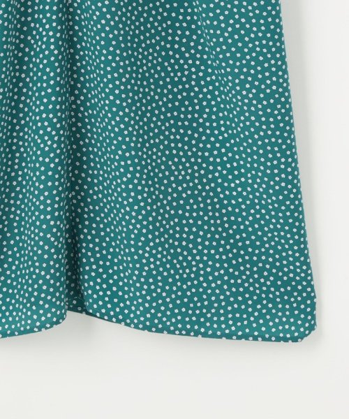 ＜EMMEL REFINES＞EM コバナプリント シャーリング ワンピース 