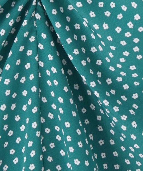 ＜EMMEL REFINES＞EM コバナプリント シャーリング ワンピース 