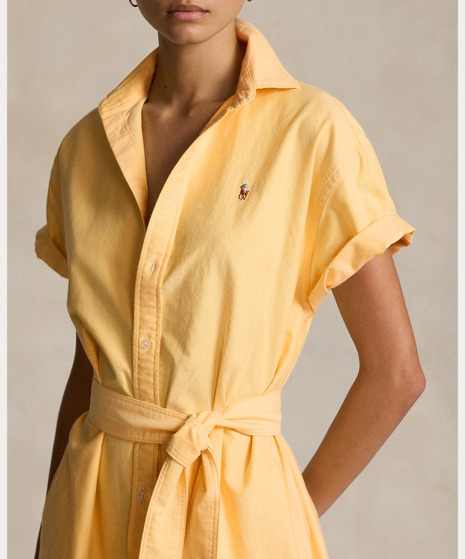 45R オックスフォードのカットワークシャツドレス - レディース