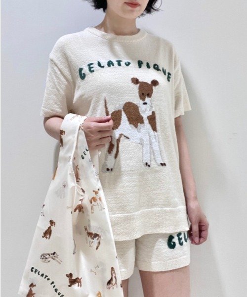 【ヒラノトシユキ】DOGジャガードプルオーバー&ショートパンツセット ヒラノトシユキ 予めご了承ください