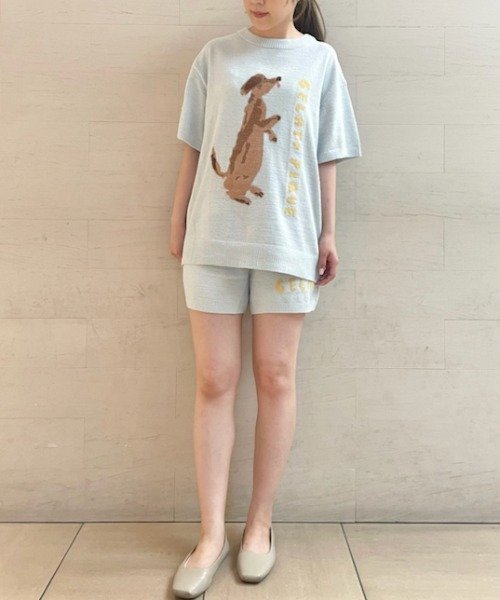 【ヒラノトシユキ】DOGジャガードプルオーバー&ショートパンツセット ヒラノトシユキ 予めご了承ください