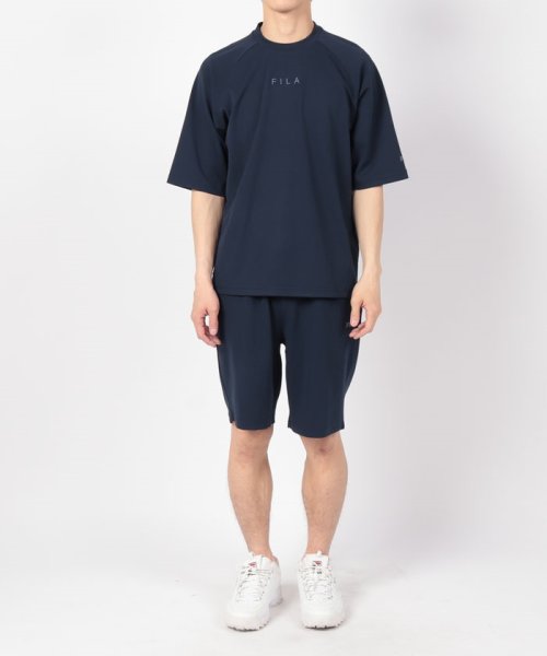 FILA（Casual Men）(フィラ（カジュアル　メンズ）)/【セットアップ対応商品】【カジュアルウェア】 ストレッチツイル リラックスラグラン半袖Tシャツ メンズ/img07