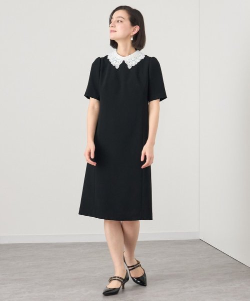 セール】ストレッチクロス衿付きワンピース(506098184) | アナイ(ANAYI 