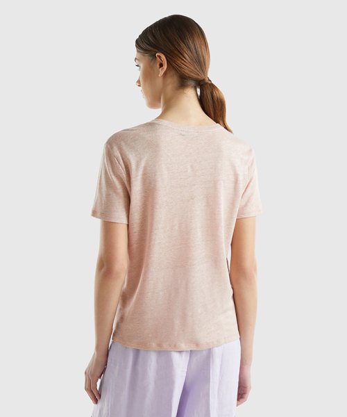 BENETTON (women)(ベネトン（レディース）)/リネン100%クルーネックTシャツ・カットソー/img09