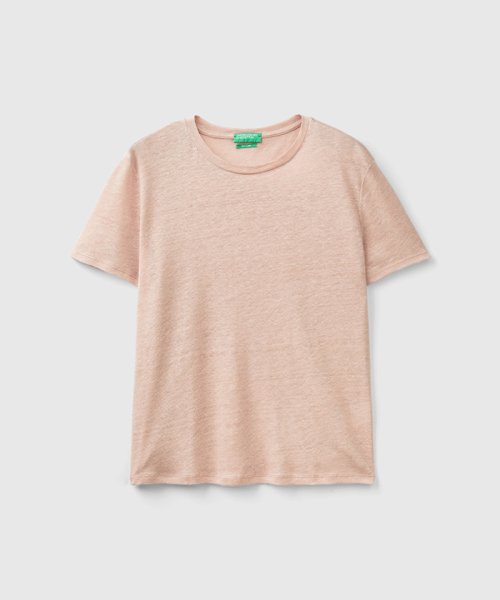 BENETTON (women)(ベネトン（レディース）)/リネン100%クルーネックTシャツ・カットソー/img10