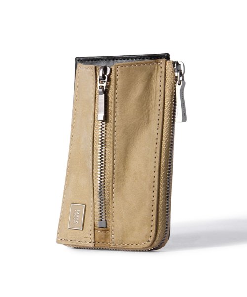 タケオキクチ キーケース スマートキー メンズ ブランド レザー 本革 ファスナー付き カード入れ TAKEO KIKUCHI 741602 TAKEO