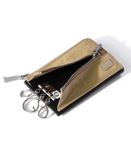 タケオキクチ キーケース スマートキー メンズ ブランド レザー 本革 ファスナー付き カード入れ TAKEO KIKUCHI 741602 TAKEO