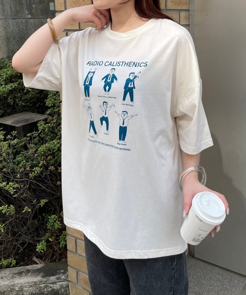 NICE CLAUP OUTLET(ナイスクラップ　アウトレット)/【WEB限定】体操オジサンTシャツ/img03