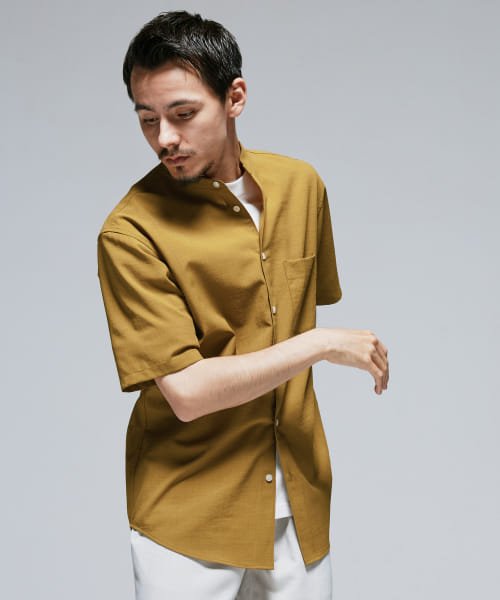 『永山瑛太さん着用』『一部WEB限定』『UR TECH DRYLUXE』バンドカラーシャツ 人気・おすすめ｜安定人気・収納便利におすすめ 丁寧対応 配送追跡可 国内発送・保証制度対応
