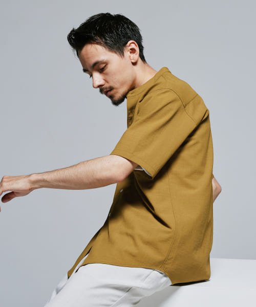 『永山瑛太さん着用』『一部WEB限定』『UR TECH DRYLUXE』バンドカラーシャツ 人気・おすすめ｜安定人気・収納便利におすすめ 丁寧対応 配送追跡可 国内発送・保証制度対応