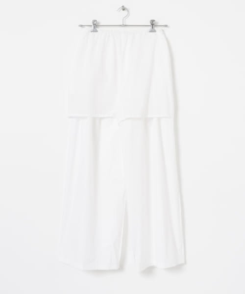 AMOMENTO　COTTON BANDING WIDE PANTS AMOMENTO