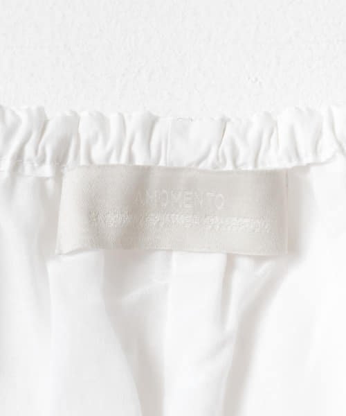 AMOMENTO　COTTON BANDING WIDE PANTS AMOMENTO