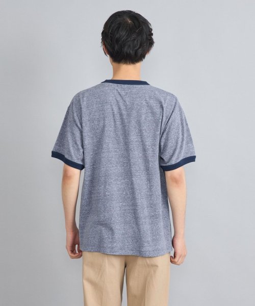 coen(coen)/リンガーロゴプリントTシャツ/img18