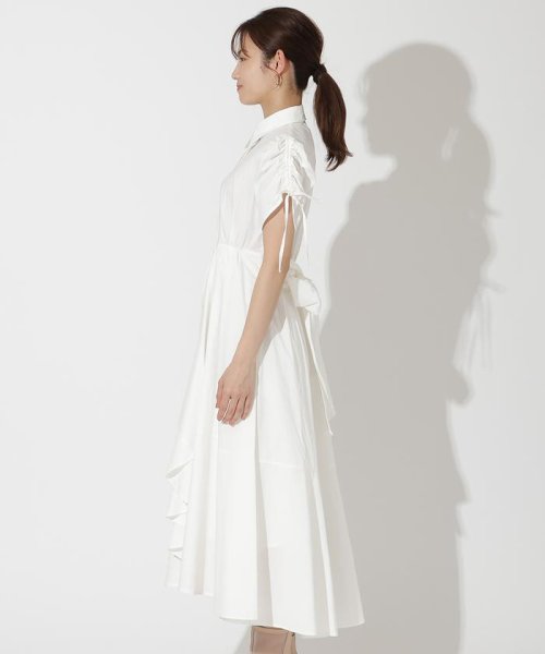 ドロストスリーブラッフルワンピース 