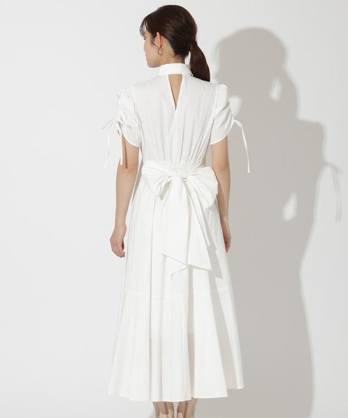 ドロストスリーブラッフルワンピース 