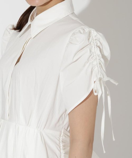 ドロストスリーブラッフルワンピース 