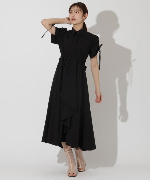 ドロストスリーブラッフルワンピース 