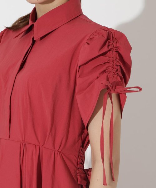 ドロストスリーブラッフルワンピース 