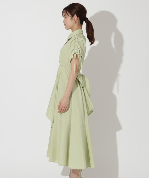 ドロストスリーブラッフルワンピース 