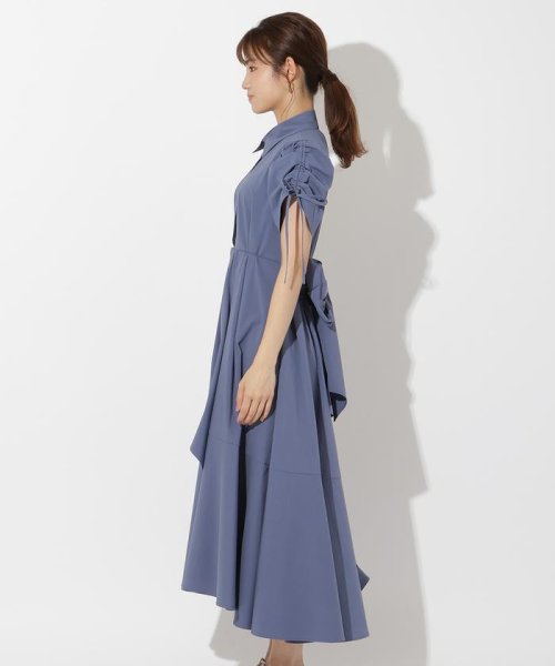 ドロストスリーブラッフルワンピース 