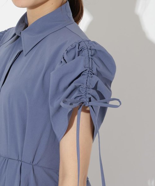 ドロストスリーブラッフルワンピース 