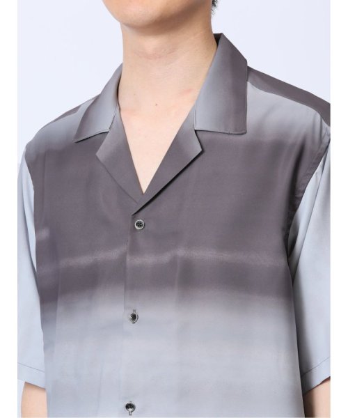 TAKA-Q(タカキュー)/グラデーション オープンカラー半袖シャツ メンズ シャツ カジュアル トップス インナー 半袖 ギフト プレゼント ライトアウター カーディガン アウター/img08