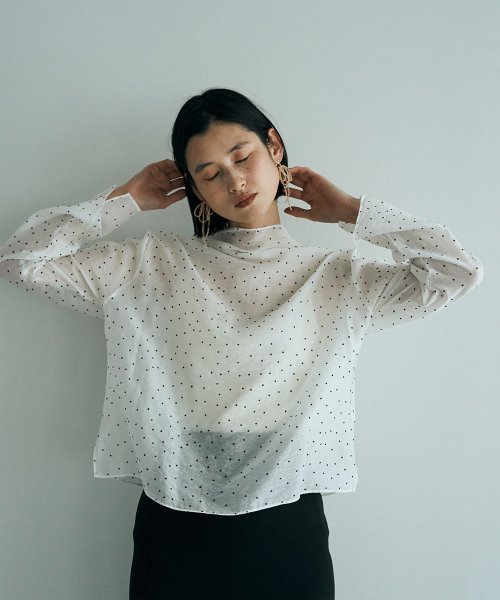 marjour(マージュール)/DOT SHEER BLOUSE/img05