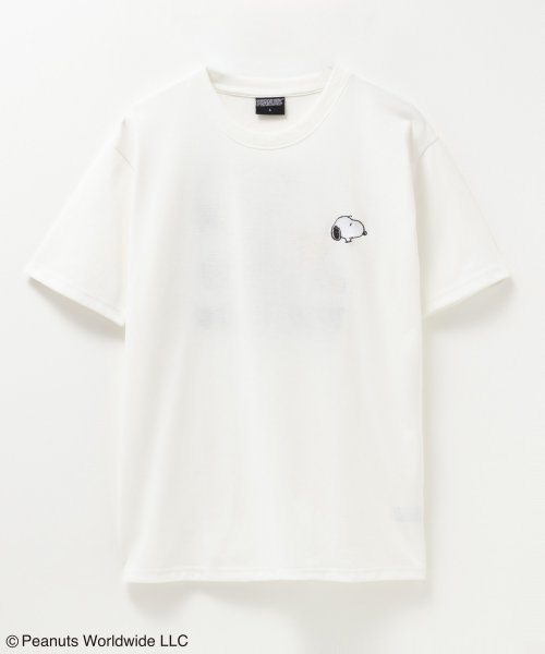 MAC HOUSE(men)(マックハウス（メンズ）)/PEANUTS SNOOPY サガラ刺繍Tシャツ 152158006－8/img05
