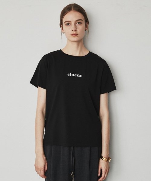cloenc(ｃｌｏｅｎｃ)/ロゴ入りストレッチTシャツ/img01