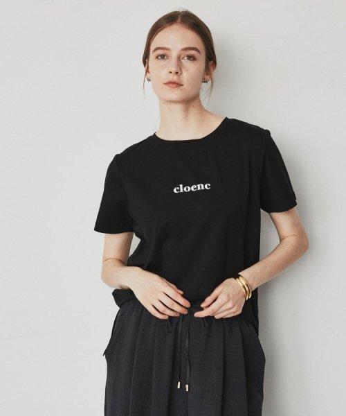 cloenc(ｃｌｏｅｎｃ)/ロゴ入りストレッチTシャツ/img12