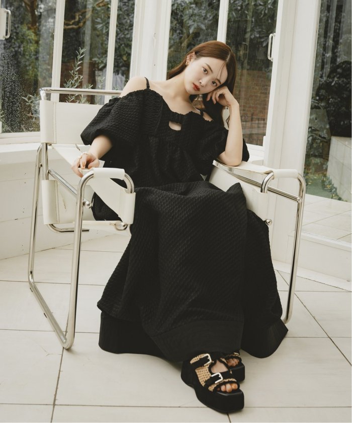 KARIN TAKUBO×LE TALON7.5cmWベルトミュールサンダル - サンダル安い 価格