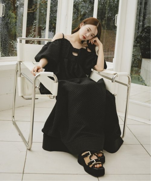 KARIN TAKUBO×LE TALON7.5cmWベルトミュールサンダル 