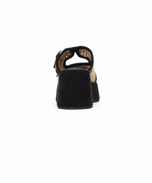 KARIN TAKUBO×LE TALON7.5cmWベルトミュールサンダル 