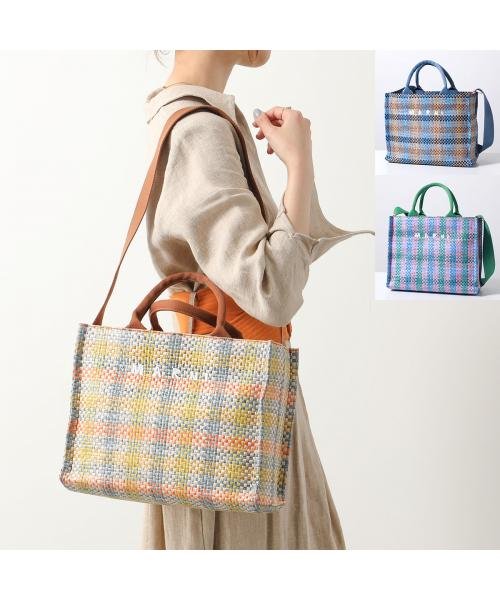 MARNI かごバッグ East－West SMALL TOTE SHMP0077U5 P6744 SMALL TOTE MARNI かごバッグ SHMP0077U5 West