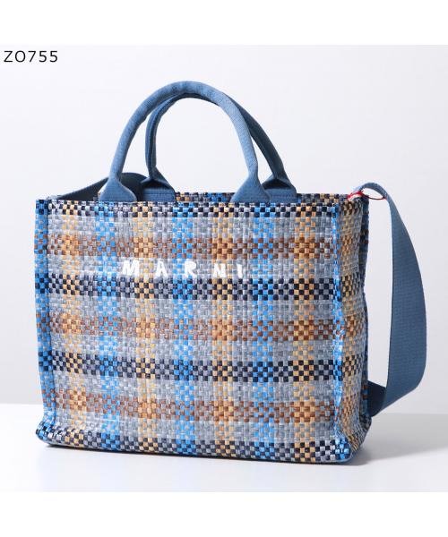 MARNI かごバッグ East－West SMALL TOTE SHMP0077U5 P6744 SMALL TOTE MARNI かごバッグ SHMP0077U5 West