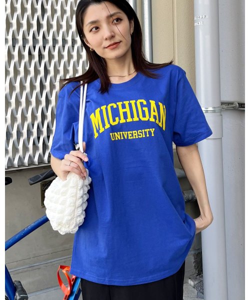 RAD CHAMP(ラッドチャンプ)/MICHIGAN カレッジロゴプリントTシャツ/img26