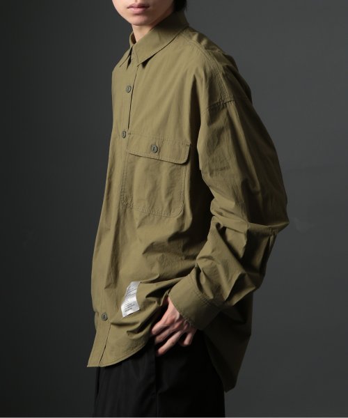 MAISON CLUB(MAISON CLUB)/【MAISON CLUB】U.S.NAVY Big Shirt ビッグワークシャツ ビッグシルエット ワークシャツ シャツ 長袖/img06