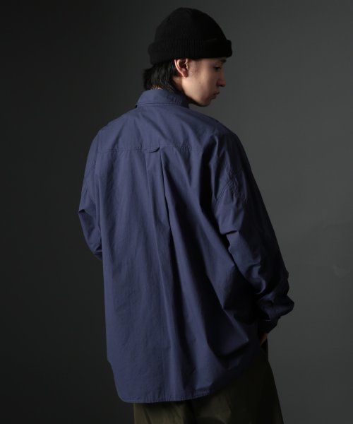 MAISON CLUB(MAISON CLUB)/【MAISON CLUB】U.S.NAVY Big Shirt ビッグワークシャツ ビッグシルエット ワークシャツ シャツ 長袖/img28