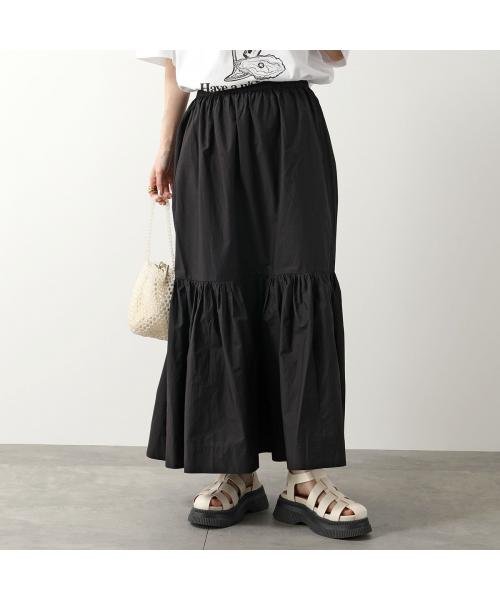 GANNI(ガニー)/GANNI ロングスカート Cotton Poplin Maxi Flounce Skirt/img01
