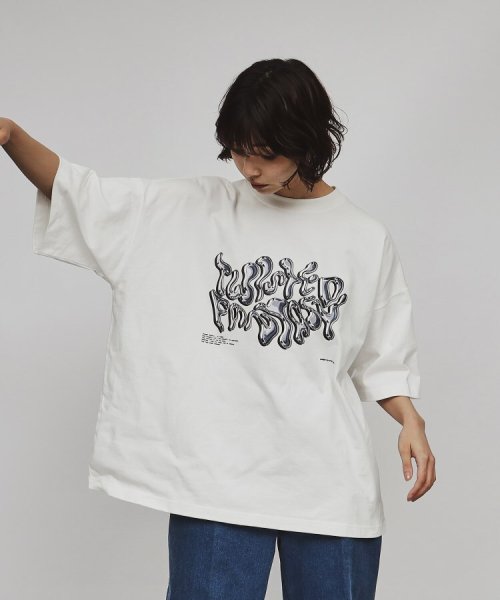 tk.TAKEO KIKUCHI(ティーケー　タケオキクチ)/メタルプリントTシャツ/img11