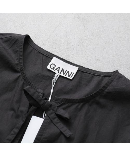 GANNI(ガニー)/GANNI ワンピース Cotton Poplin Midi Dress リボン/img07