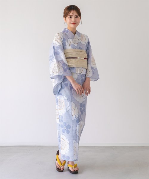 [二部式浴衣単品]まんまる梅柄/レディース/浴衣/セパレート/梅柄 