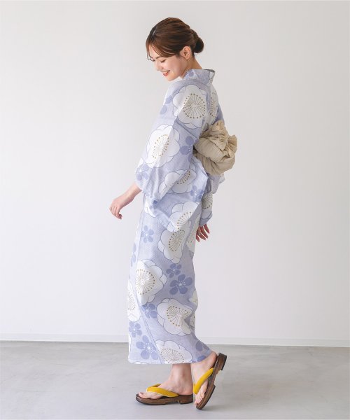[二部式浴衣単品]まんまる梅柄/レディース/浴衣/セパレート/梅柄 
