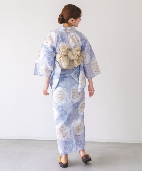 [二部式浴衣単品]まんまる梅柄/レディース/浴衣/セパレート/梅柄 