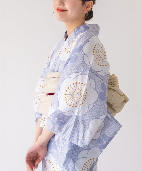 [二部式浴衣単品]まんまる梅柄/レディース/浴衣/セパレート/梅柄 